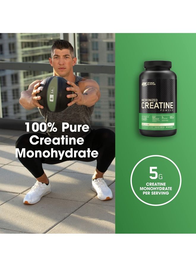 Optimum Nutrition Micronized Creatine Monohydrate Powder - Unflavored 60 Servings 300 Gram - Image 2