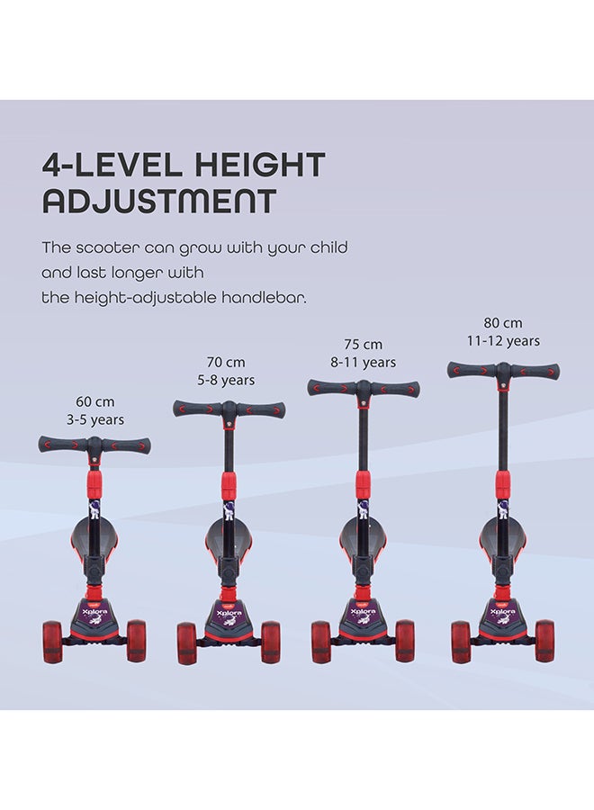 Moon Xplora Scooter with Seat for 3+ Years Red 62x52x60cm - Image 4