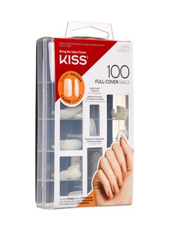 KISS Full Cover Short Square Nails White  - Image 2