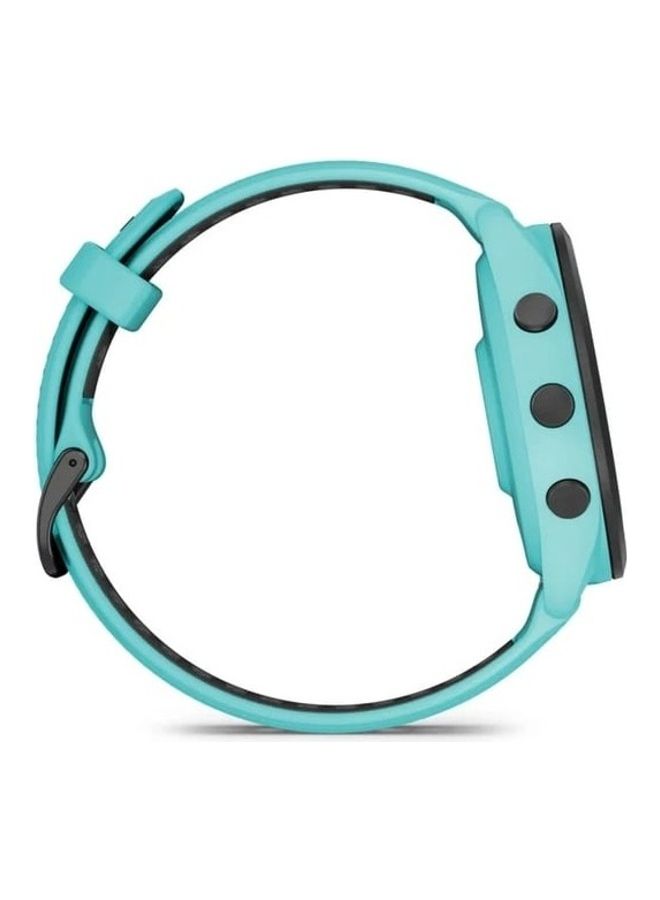 GARMIN - Forerunner 265 - 46MM - Up To 20 Hours Battery Life In GPS Mode - 1.3"inch Amoled Display, Scratch Resistant, Corning® Gorilla® Glass 3, Heart Rate Monitor, Stress Tracking, Save Music On Device, Advanced GPS and Running Features, Advanced Training Metrics and Recovery Insights, iOS and Android Compatible Aqua - Image 1