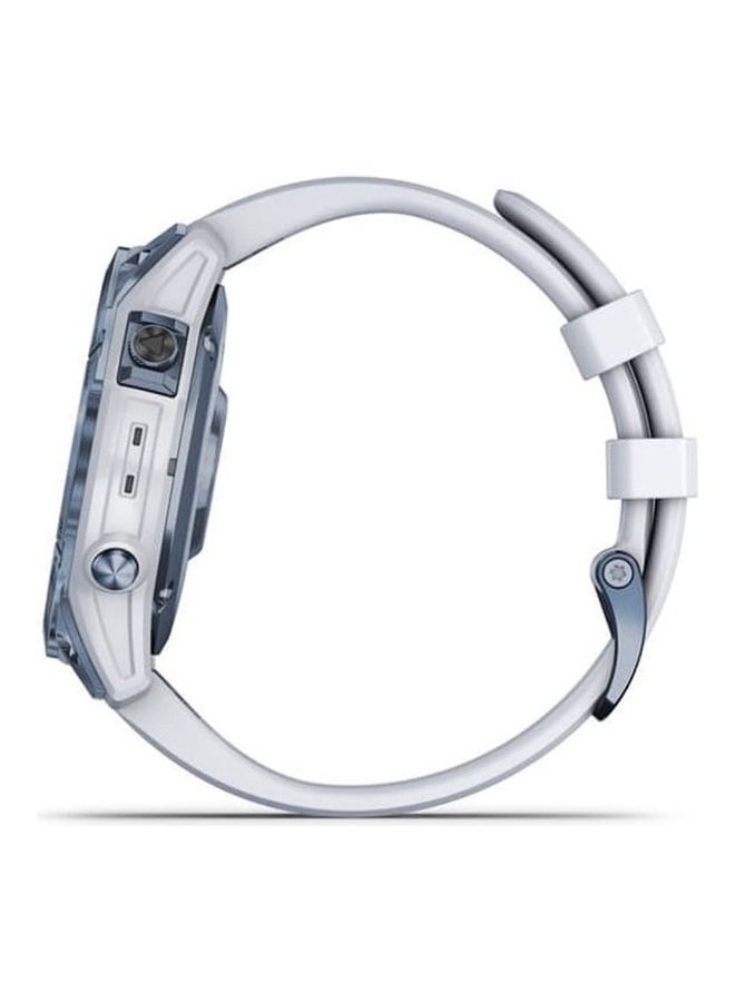 GARMIN - Fenix 7 - 47MM - Up To 22 Days Of Battery Life - 1.3"inch Sunlight- Visible Display, Scratch Resistant, Power Sapphire™, Heart Rate Monitor, All Day Stress Monitor, Advanced GPS Features, Solar Charging, iOS and Android Compatible White - Image 1