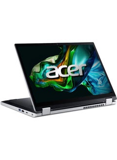 كمبيوتر محمول Aspire 3 Spin 14 Touch 2in1 قابل للتحويل بشاشة مقاس 14 بوصة ومعالج Core i3-N305 وذاكرة وصول عشوائي LPDDR5 سعة 4 جيجابايت ومحرك أقراص SSD سعة 256 جيجابايت وبطاقة رسومات Intel UHD وWindows 11