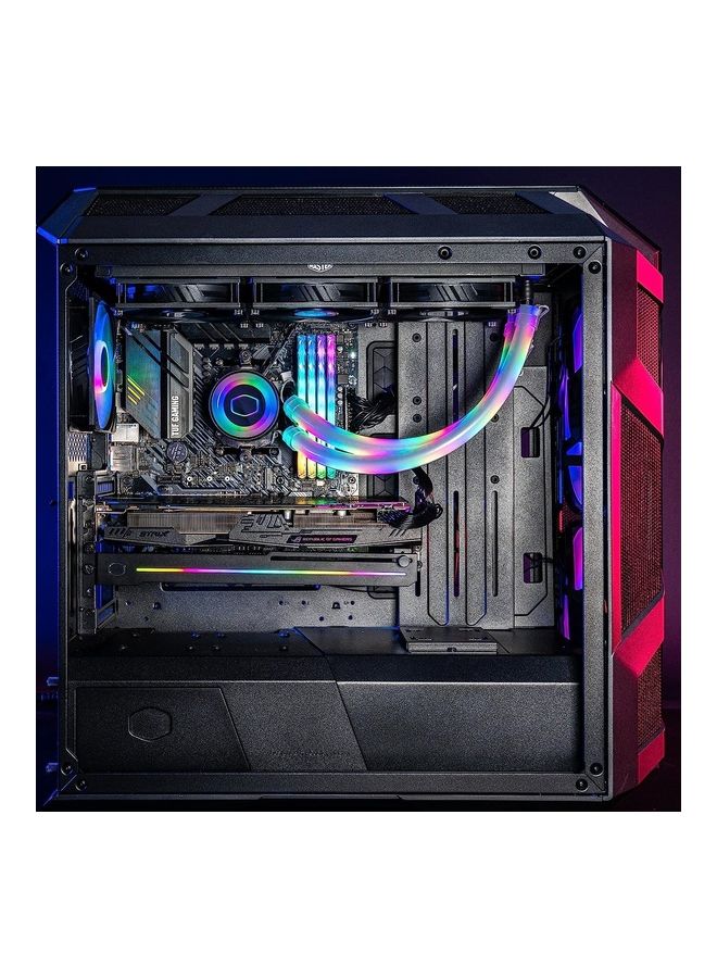 COOLER MASTER Addressable Rgb Led Tube Sleeve A1 30 Argb leds Soft Rubber Easy Molding Versatile Sizing 12mm Diameter for Liquid Cooling Tubing White - Image 5