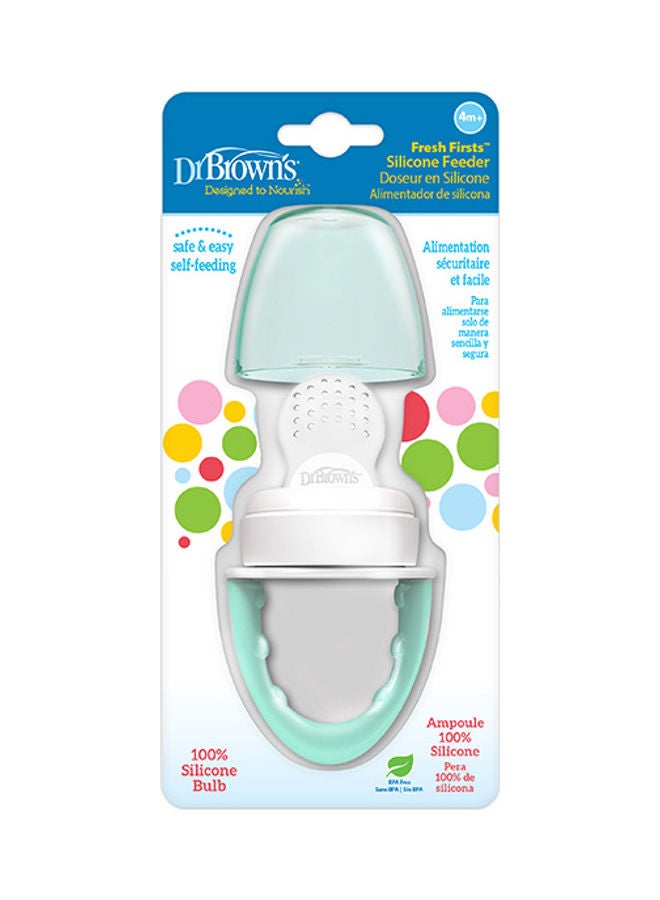 Dr. Brown’s Fresh Firsts Silicone Feeder - Mint, 1-Pack  - Image 2