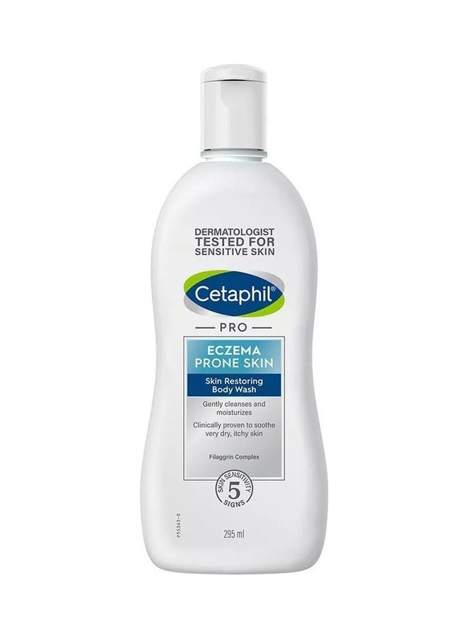 Cetaphil Pro Eczema Prone Restoring Body Wash For Very Dry Itching Skin 295ml - Image 1