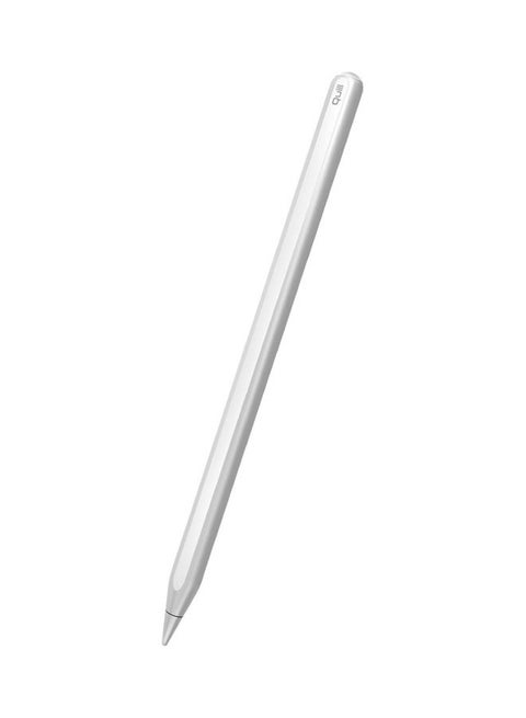 Stylus Pen, Stylus Pencil For iPad With Palm Rejection, Tilt Recognition, Bluetooth V5.3, Battery Display, Magnetic Charging And Detachable Nib For iPad Air, Quill White