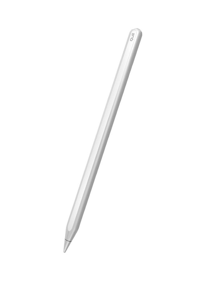 PROMATE Stylus Pen, Stylus Pencil For iPad With Palm Rejection, Tilt Recognition, Bluetooth V5.3, Battery Display, Magnetic Charging And Detachable Nib For iPad Air, Quill White  - Image 1
