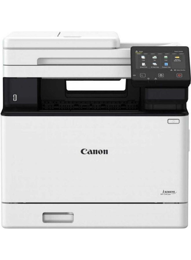 Canon - i-SENSYS MF754CDW Laser Multifunction Printer White - Image 1