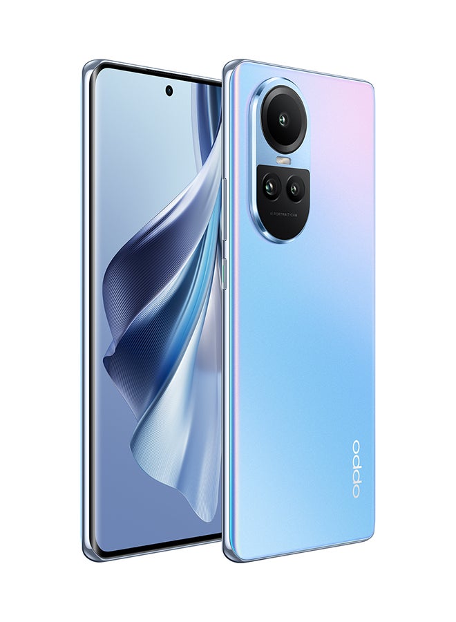 OPPO - Reno 10 5G Dual SIM Ice Blue 8GB RAM 256GB  with Gifts - Middle East Version - Image 1