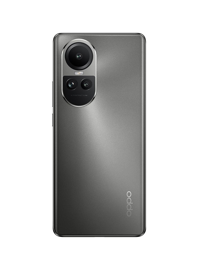 OPPO - Reno 10 5G Dual SIM Silvery Grey 8GB RAM 256GB  with Gifts - Middle East Version - Image 1