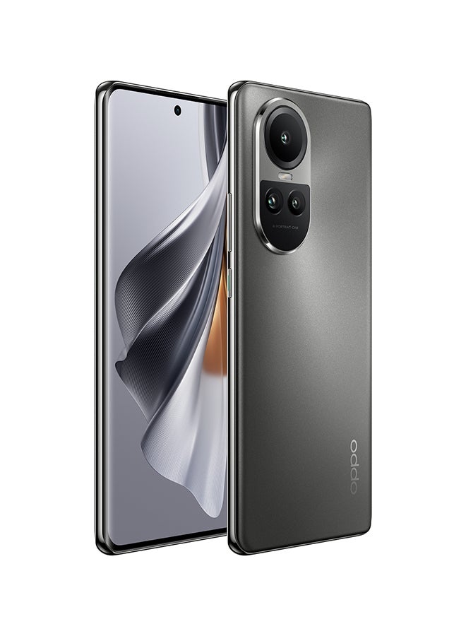 OPPO - Reno 10 5G Dual SIM Silvery Grey 8GB RAM 256GB  with Gifts - Middle East Version - Image 1