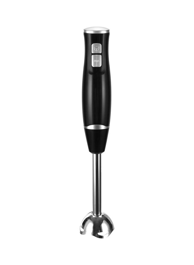 Hand Blender Stainless Steel Shaft | 2 Speed Powerful Motor with 700ml Plastic Jar and Blending Wand | Ideal for Smoothies, Shakes, Baby Food, & Fruits SHB-186J Black - v1689235350/N53420020A_1