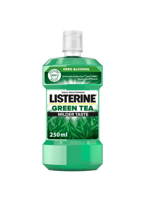 Green Tea Daily Mouthwash With Germ Killing Oral Care Milder Taste 250ml