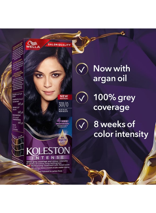 WELLA - Koleston Intense Hair Color Blue Black 301/0 - Image 1
