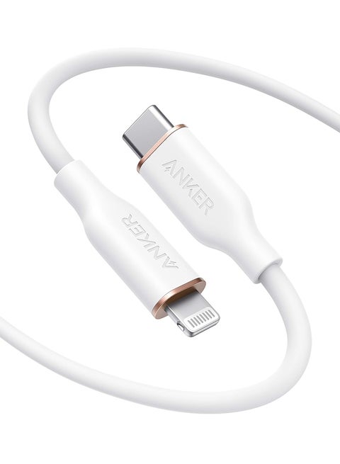 PowerLine III Flow USB-C To Lightning Cable 1.8M White