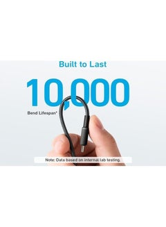 Anker 322 Type-C To Type-C Cable Braided 0.9M Black  - Image 2