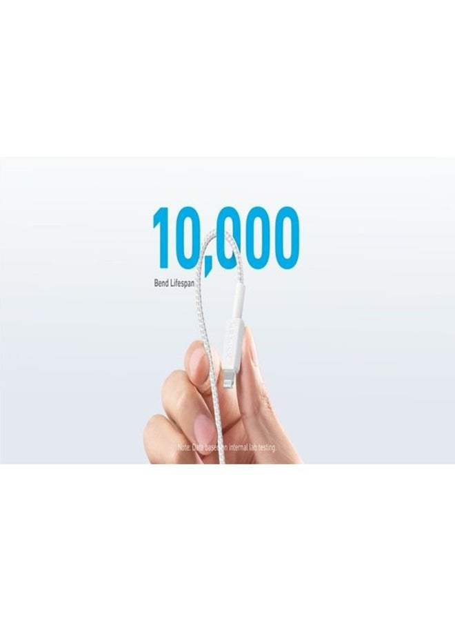 Anker - 322 Type-C To Lightning Braided Cable 1.8M White - Image 1