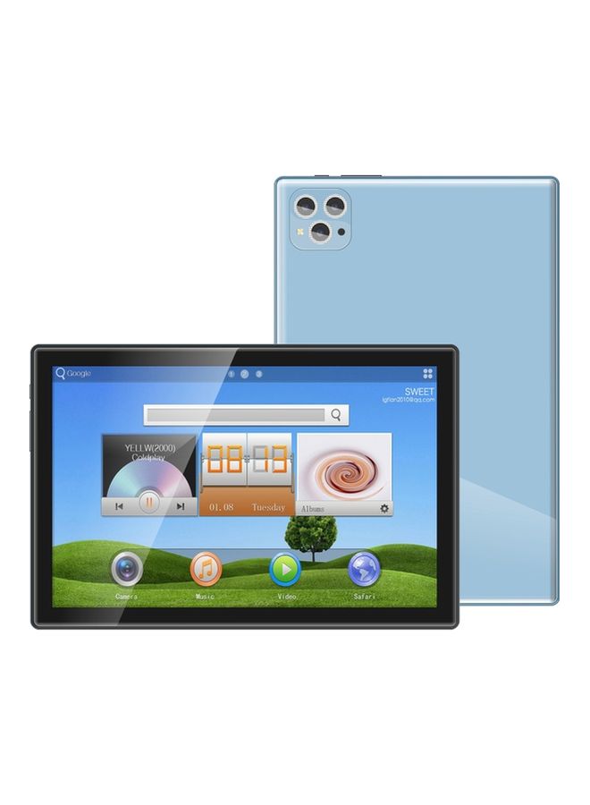 ATOUCH - Android Smart Tablet 10.1Inch Display Shiny Camera Dual SIM 5G Network Wi-Fi and GPS Zoom Supported with Bluetooth Keyboard Blue - Image 1