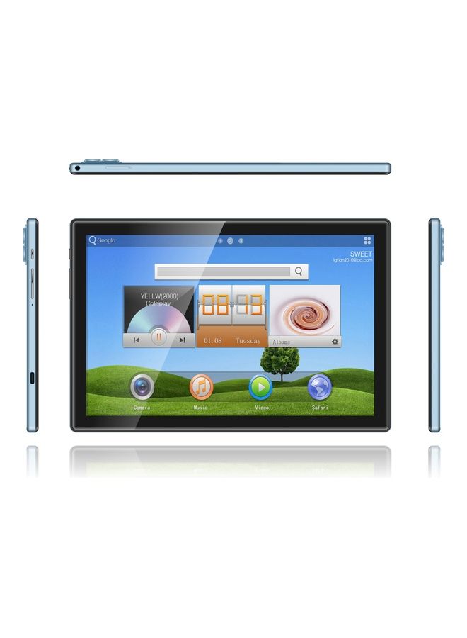 ATOUCH - Android Smart Tablet 10.1Inch Display Shiny Camera Dual SIM 5G Network Wi-Fi and GPS Zoom Supported with Bluetooth Keyboard Blue - Image 1