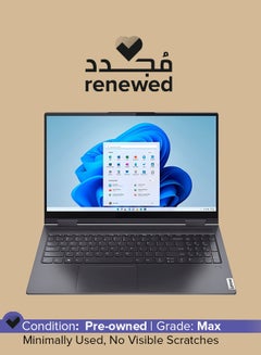 لينوفو تم تجديده - كمبيوتر محمول Yoga 7i 2 في 1 مزود بشاشة لمس مقاس 15.6 بوصة ومعالج Intel Core i5-11TH/ذاكرة 8 جيجابايت/محرك أقراص مزود بذاكرة مصنوعة من مكونات صلبة سعة 256 جيجابايت english_arabic رمادي داكن  - Image 1