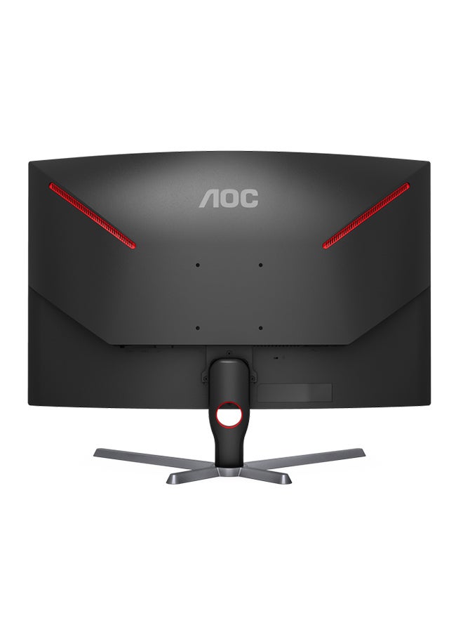 اي او سي - شاشة C27G3 مقاس 27 بوصة منحنية للألعاب VA G3، FHD 1080P، وقت استجابة 1 مللي ثانية، 165 هرتز، مزامنة متكيفة، وضع HDR، 2xHDMI + DisplayPort، ارتفاع قابل للتعديل أسود/أحمر - Image 1