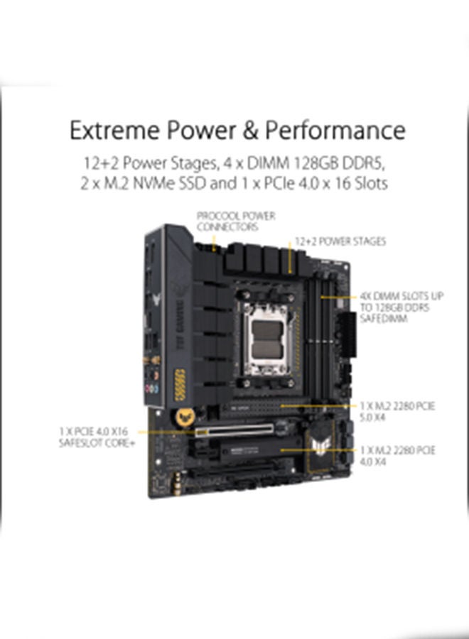 أسوس TUF Gaming B650M-PLUS Wifi Black - Image 3