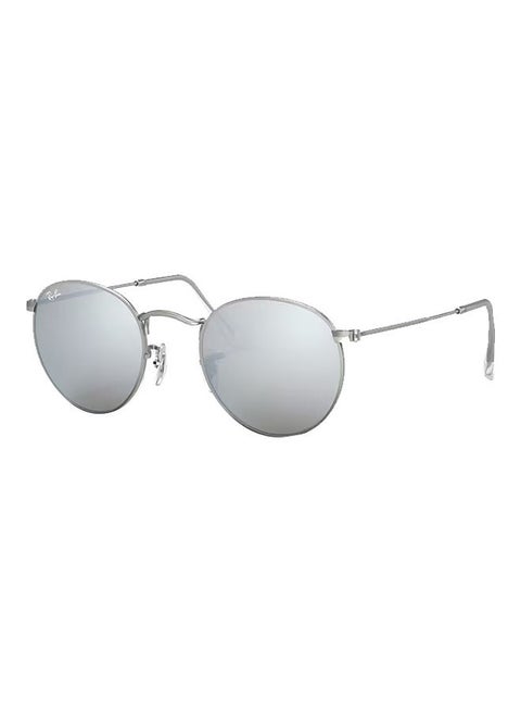 Unisex Mirrored Round Shape Sunglasses - RB3447 019/30 50-21 - Lens Size: 50 mm