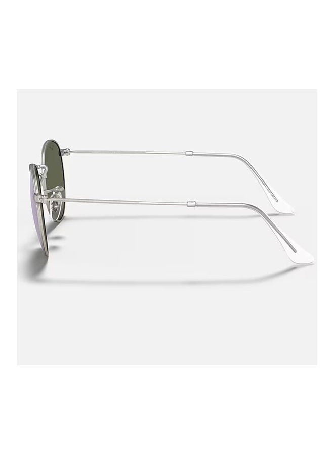 Ray-Ban - Unisex Mirrored Round Shape Sunglasses - RB3447 019/30 50-21 - Lens Size: 50 mm - Image 1