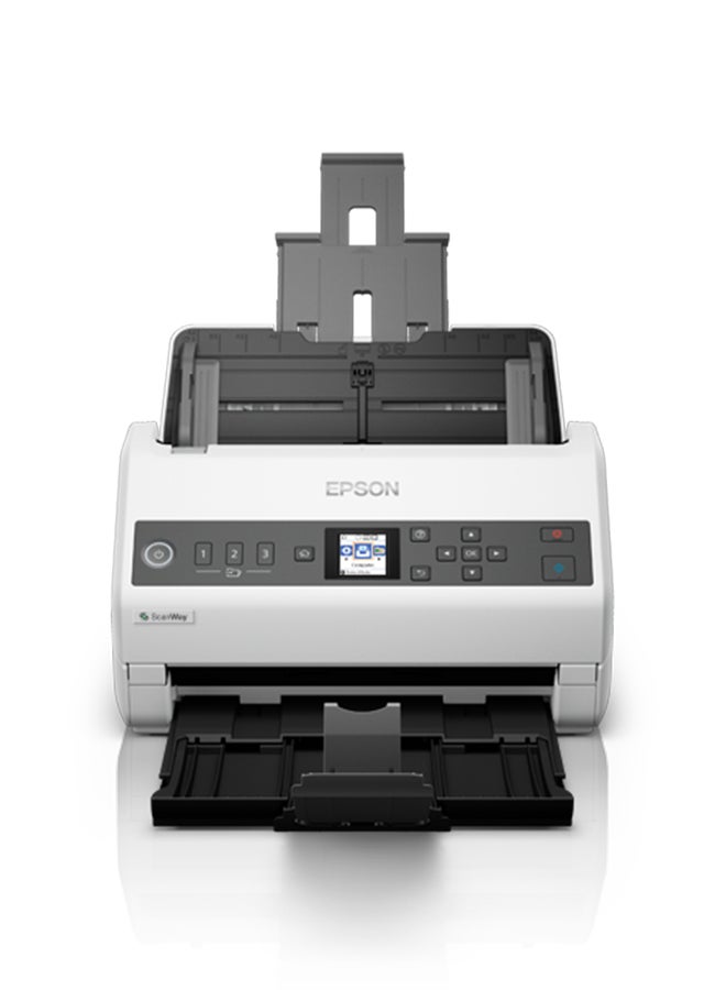 إبسون - DS-730N Network Color Document Scanner Black/White - Image 1