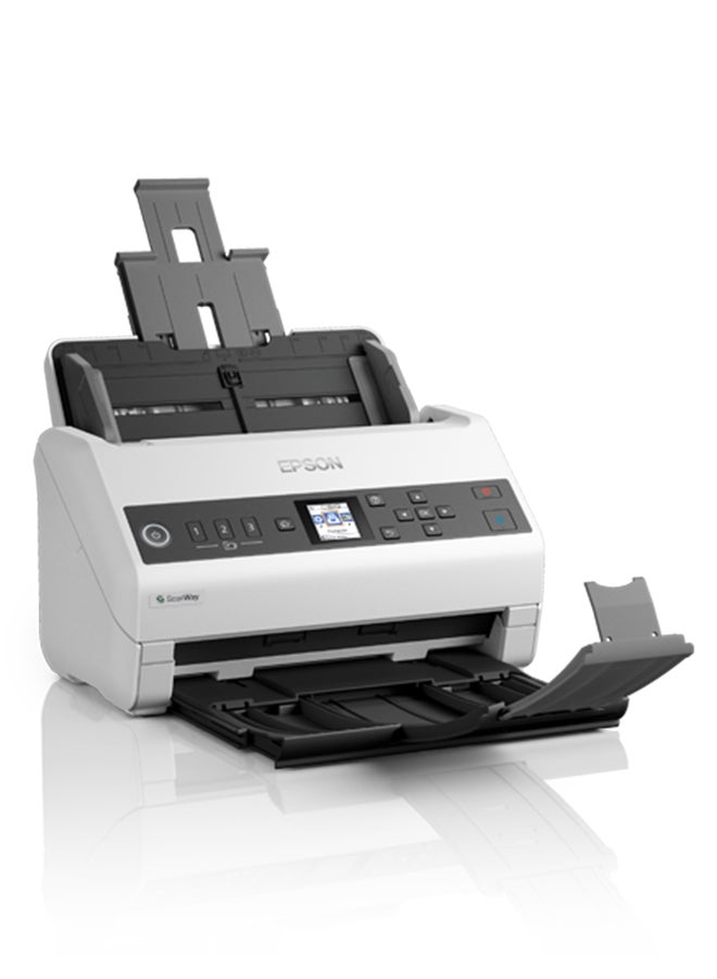 إبسون - DS-730N Network Color Document Scanner Black/White - Image 1