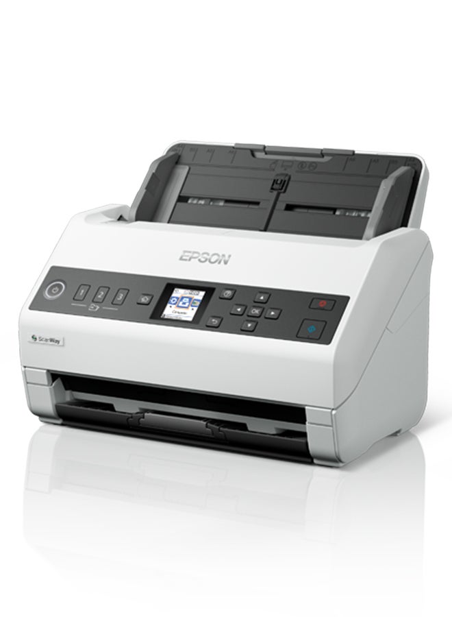إبسون - DS-730N Network Color Document Scanner Black/White - Image 1