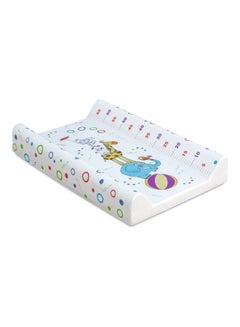 Contoured Foam Waterproof Diaper Changing Pad For Newborn And Infant Fits All Standard Changing Tables Or Dresser Tops - Circus