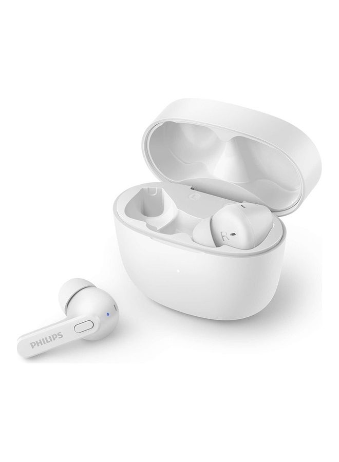 فيليبس Audio TWS TAT2206 True Wireless In Ear Earbuds With IPX4 splash And Sweat Resistance, 18 Hour Playtime 6+12, C-Type Charging Voice Assistant White - Image 1
