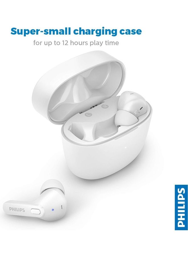فيليبس Audio TWS TAT2206 True Wireless In Ear Earbuds With IPX4 splash And Sweat Resistance, 18 Hour Playtime 6+12, C-Type Charging Voice Assistant White - Image 3