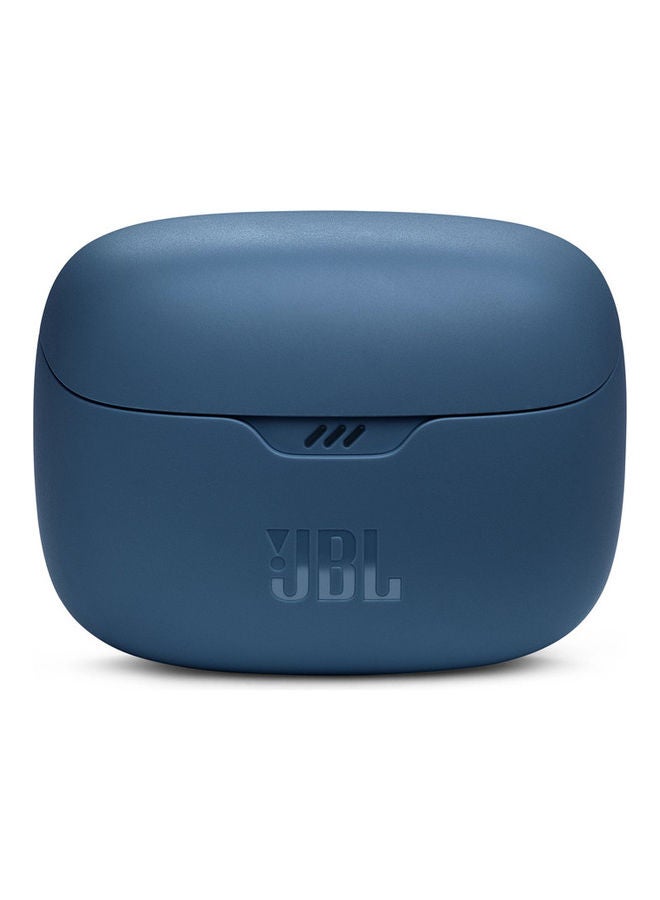 JBL - Tune Beam True Wireless Noise Cancelling Earbuds Pure Bass Sound Bluetooth 5.3 Smart Ambient 4 Mics Technology VoiceAware 48H Battery Water And Dust Resistant Blue - Image 1