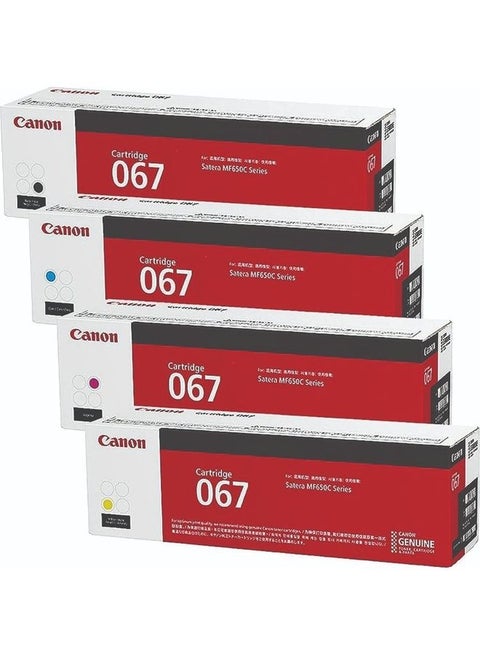 067 Toner Cartridge 4 Pack For MF656Cdw MF654Cdw MF653Cdw LBP632Cdw Print Black/Cyan/Magenta/Yellow