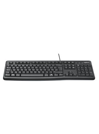 K120 Wired Business Keyboard For Windows Or Linux, Usb Plug And Play, Full Size, Spill Resistant, Curved Space Bar, Pc / Laptop, Us International Layout Black, 920-002508 Black - v1689394123/N21962146A_1