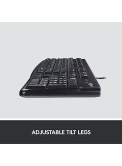 K120 Wired Business Keyboard For Windows Or Linux, Usb Plug And Play, Full Size, Spill Resistant, Curved Space Bar, Pc / Laptop, Us International Layout Black, 920-002508 Black - v1689394124/N21962146A_3