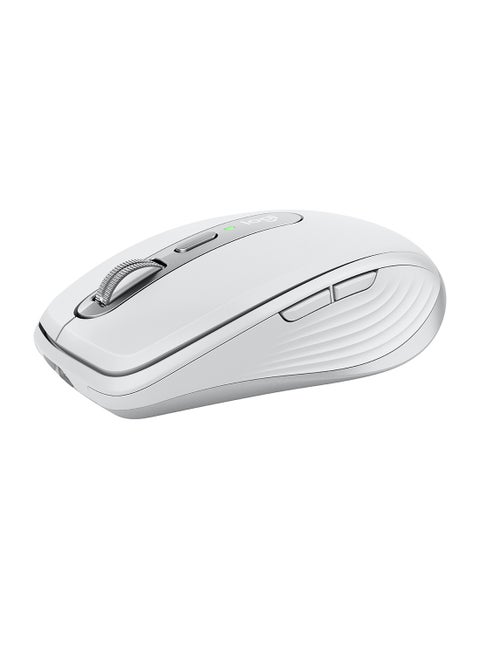 MX Anywhere 3 Wireless Mouse, Magnetic Scrolling, Ergonomic, 4000DPI Sensor, Custom Buttons, USB-C, Bluetooth White