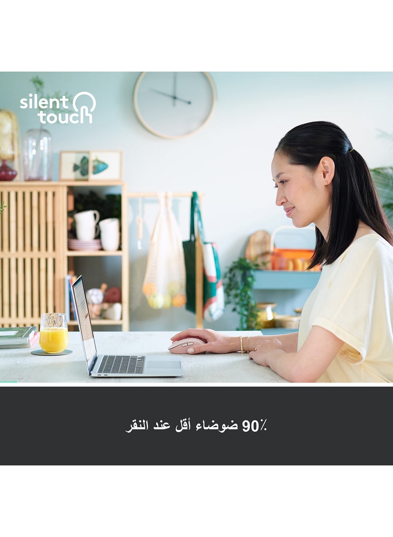 Logitech - Signature M650 Wireless Mouse, For Small to Medium Sized Hands, Silent Clicks, 5 Buttons, Bluetooth, Multi-Device Compatibility, 400 DPI Nominal Value, 10m Range pink - Image 1
