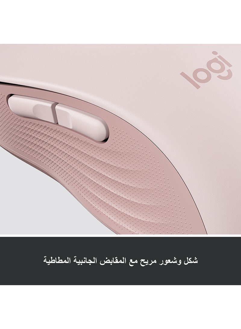 Logitech - Signature M650 Wireless Mouse, For Small to Medium Sized Hands, Silent Clicks, 5 Buttons, Bluetooth, Multi-Device Compatibility, 400 DPI Nominal Value, 10m Range pink - Image 1