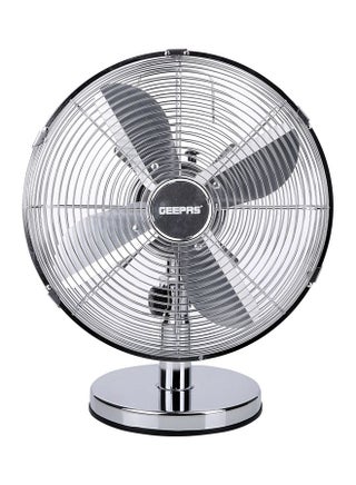 12 Inch Metal Table Fan 3 Speed Settings With Wide Oscillation And Stable Base GF9610 Silver - v1689410006/N53420334A_1