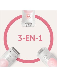 BRAUN Silk-Epil 5-620 Cordless Epilator Set White/Pink/Silver  - Image 4
