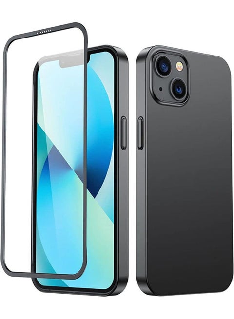Mixed 360° Full Coverage Protective Phone Case Plus Screen Protector For Iphone 13 Pro Max Tarnish Gray