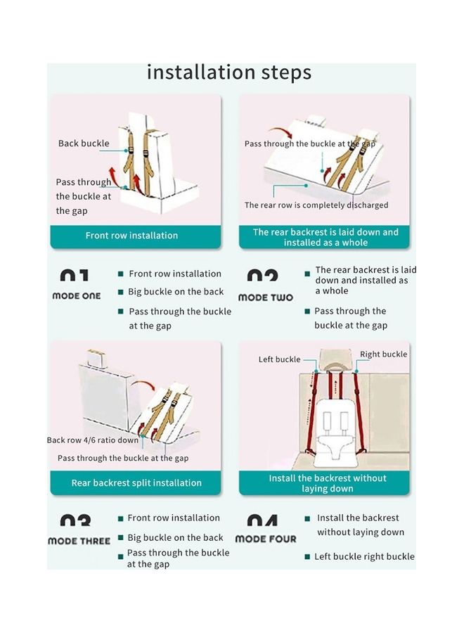 كيدل كرسي أمان سيارة محمول للأطفال مع حزام أمان بخمس نقاط - Image 3