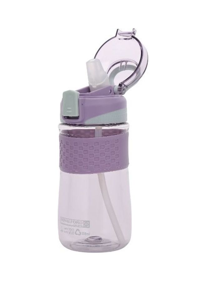 Royalford Royalford  Water Bottle, 100% BPA-Free Plastic Bottle, RF11106 | One-Press Open Lid | Leak-proof Design for Teenager, Adult, Sports, Gym, Fitness, Outdoor, Cycling, School & Office Multicolour 550ml  - Image 2