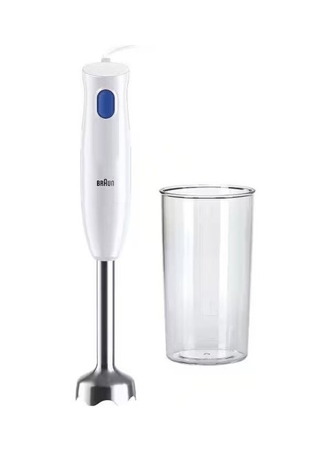 MQ10.001M MultiQuick 1 Hand Blender - Extra Light Purée Stick with Stainless Steel Mixing Base and EasyTwist System, Includes 600 ml Mixing and Measuring Cup, 450 Watt, White MQ10.001MWH WHITE