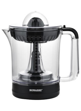 Citrus Juicer 1.2L Capacity with 2-Way Rotation Cones | Electric Orange Squeezer - Lemon Squeezer | Effortless Functioning with Overheat Protecting System 1.2 L 40 W SCJ-324 Black - v1689577288/N53420446A_1