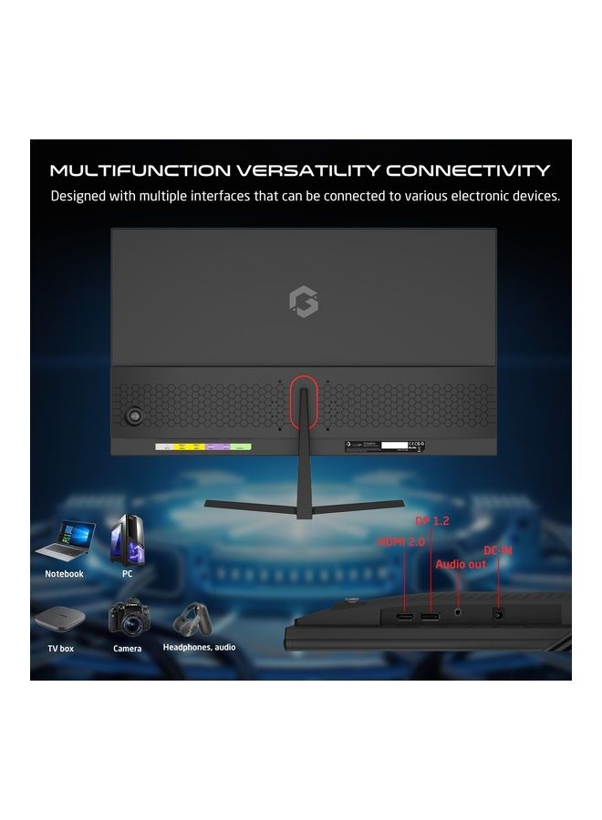 GameOn - GOPS24180IPS 24-inch FHD, 180Hz, 0.5 ms , HDMI 2.0 Gaming Monitor (Adaptive Sync and G-Sync Compatible) Fast IPS BLACK - Image 1