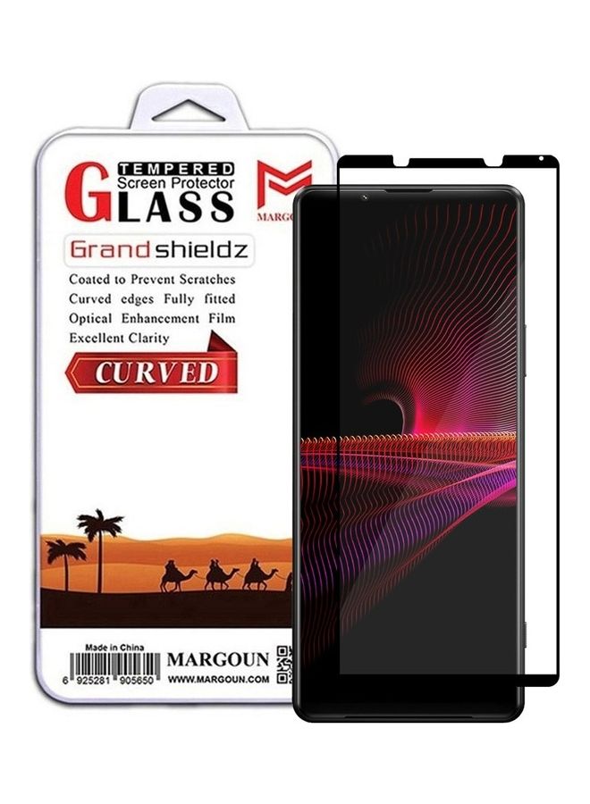 MARGOUN Sony Xperia 1 III Tempered Glass Screen Protector Anti Scratch Bubble Free Clear - Image 1